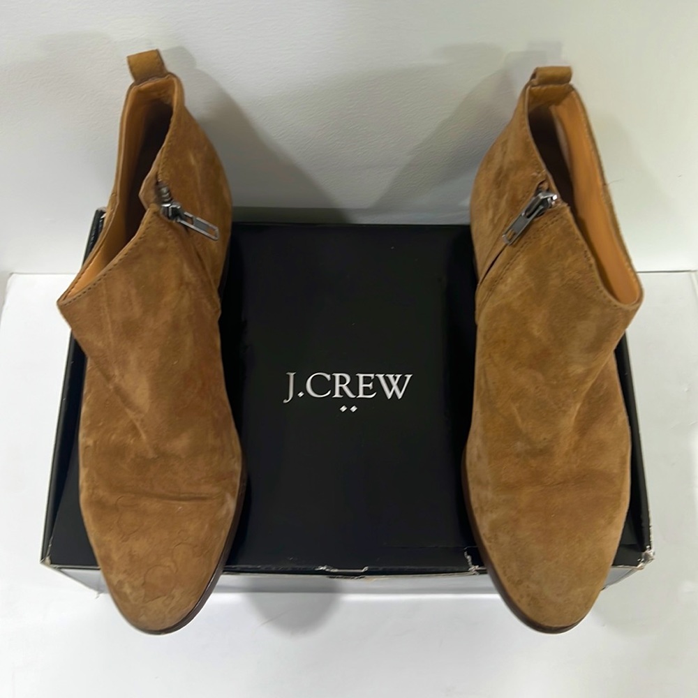 J Crew suede Sawyer Boots. Suze 8. Camel color